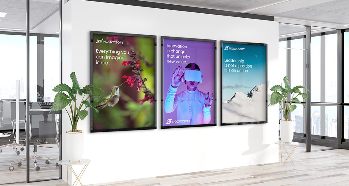 Noovosoft offiec branding